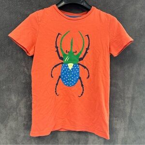 Mini Boden Orange T-Shirt with Beetle Design